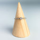 Thin Band Crystal Detail Ring