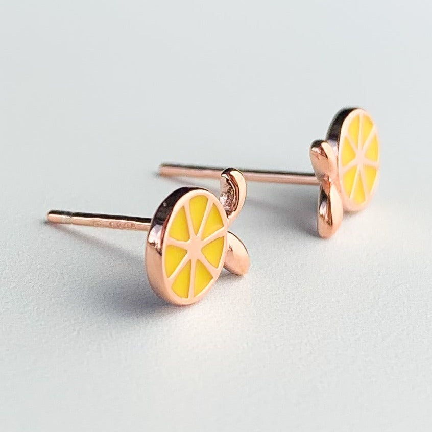 Lemon and Lime Stud Earrings