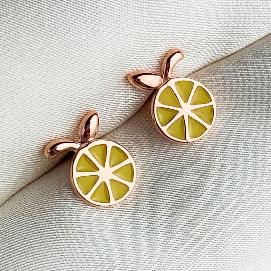 Lemon and Lime Stud Earrings