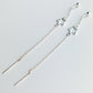 Star Spiral Threader Chain Earrings