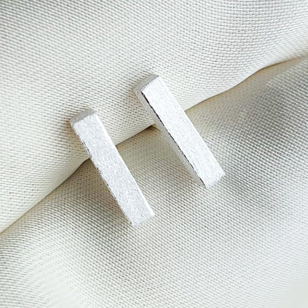 Minimalist Bar Stud Earrings