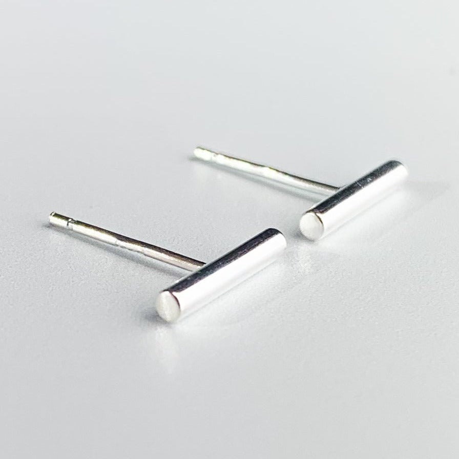 Minimalist Bar Stud Earrings