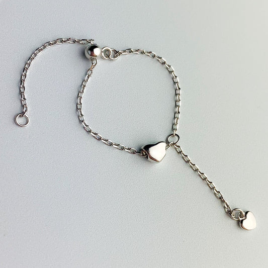 Adjustable Chain Heart Ring
