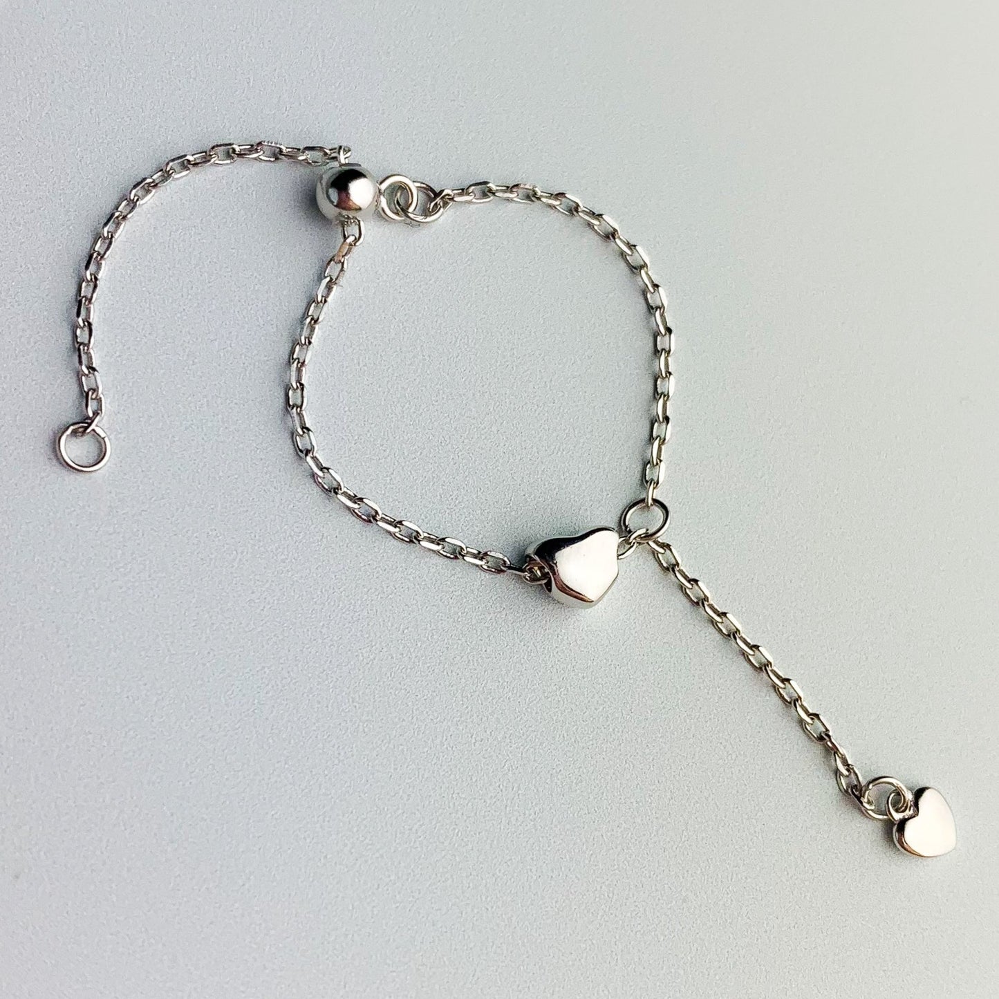 Adjustable Chain Heart Ring