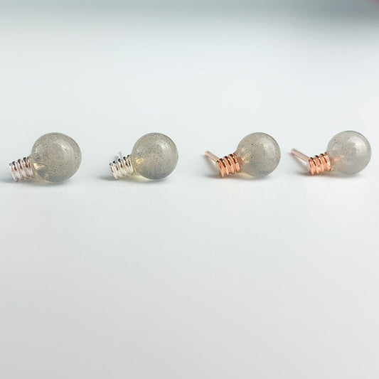 Grey Stone Light Bulb Studs