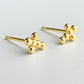 Sterling Silver Bubble Cross Studs