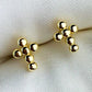Sterling Silver Bubble Cross Studs