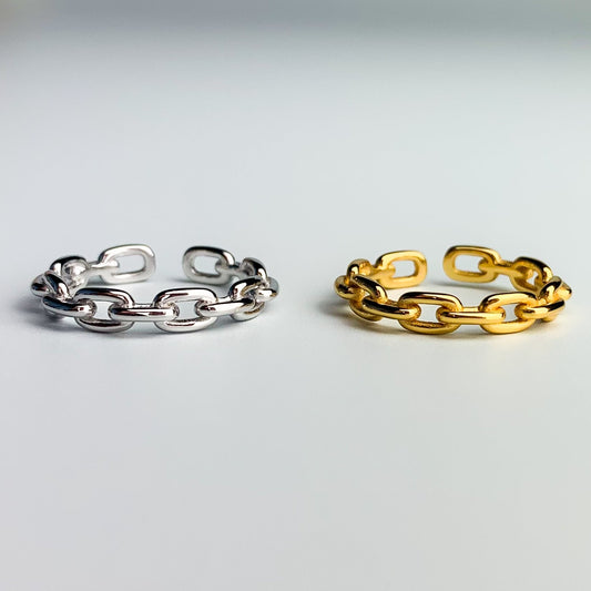 Chain Link Adjustable Ring