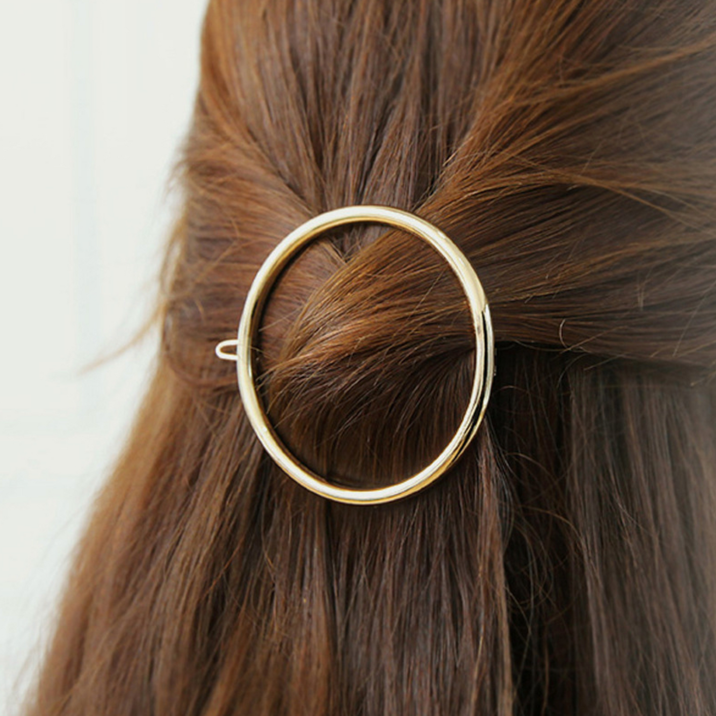 Circle and Triangle Hair Clip