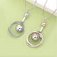 Sphere Long Silver Necklace