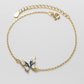 Blue Butterfly Charm Bracelet