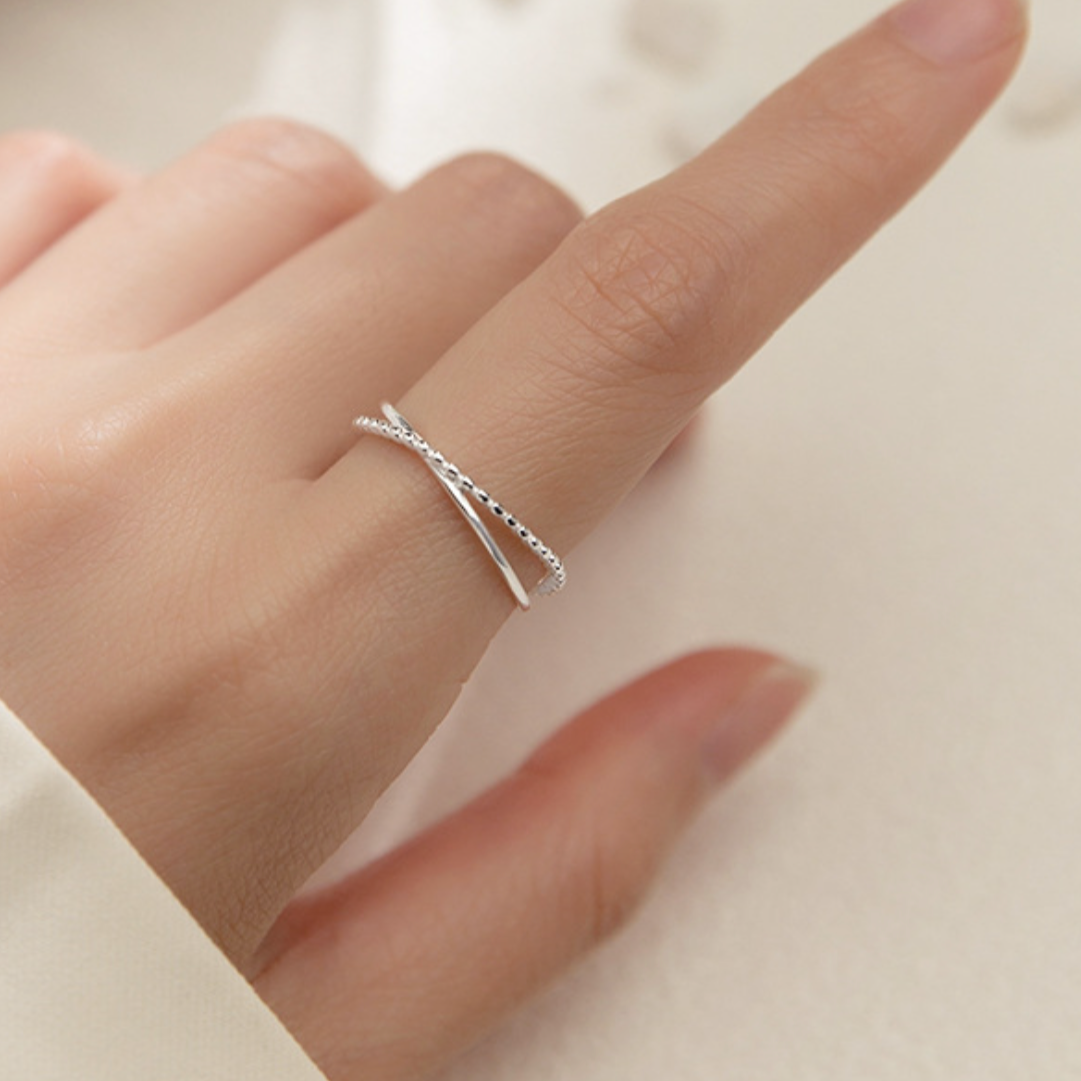 Adjustable Double Band Ring
