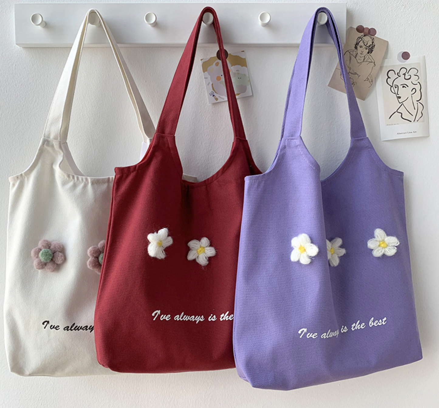 Floral Positivity Shoulder Bag