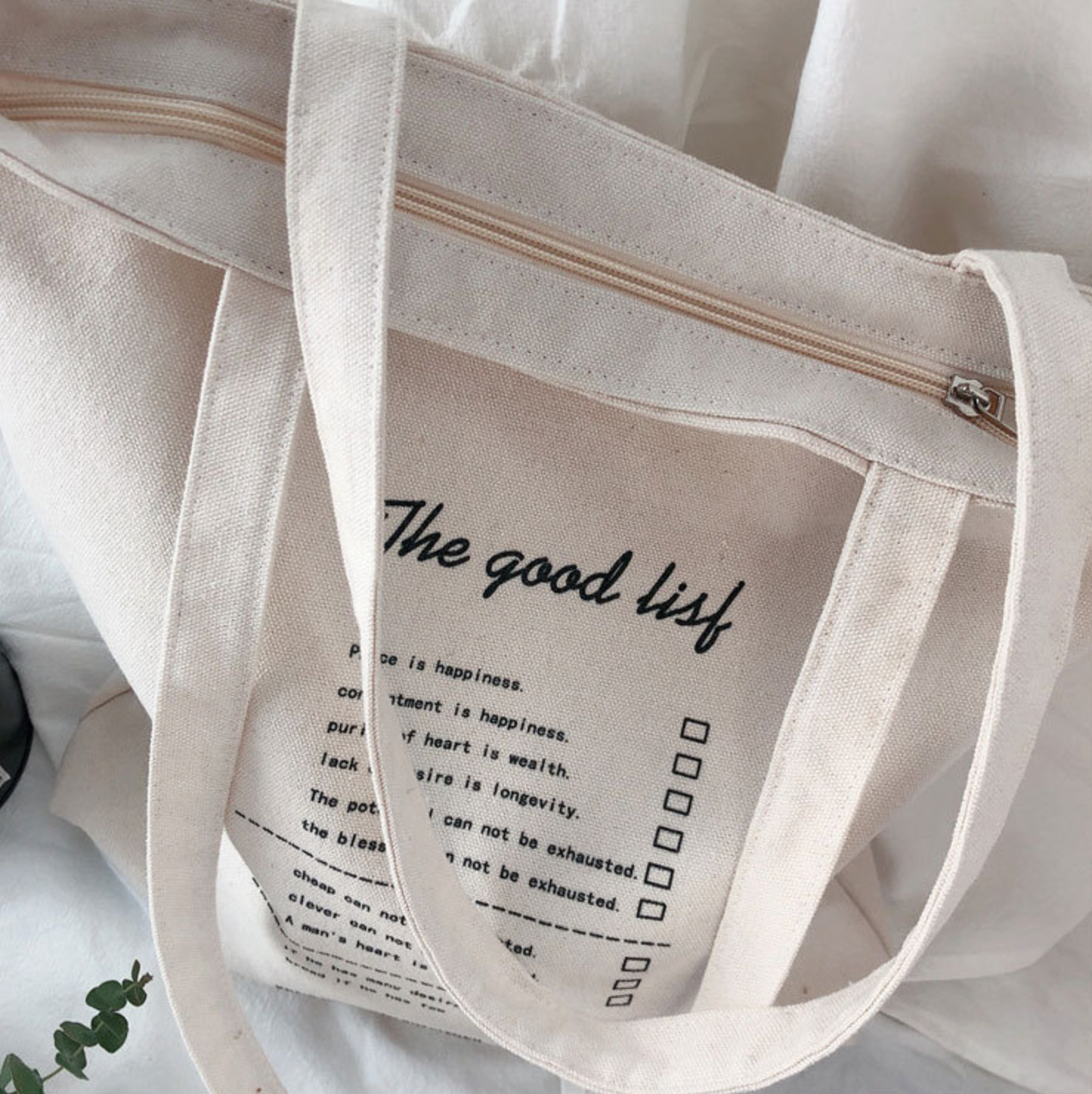 'The Good List' Tote Bag