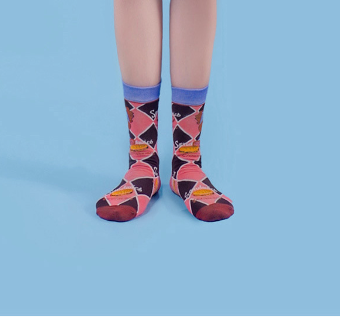 Cute Alice Print Socks