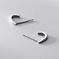 Sterling Silver Minimal Open Hoop Earrings