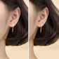 Crystal Detail Bar Drop Stud Earrings