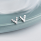 Sparkly Pointed Stud Earrings