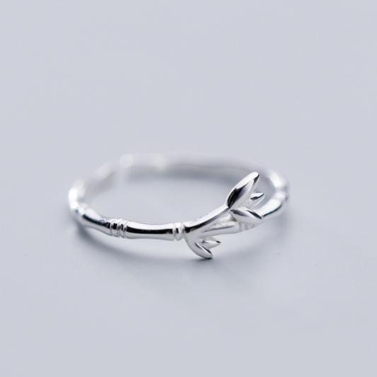 Bamboo Branch Adjustable Ring