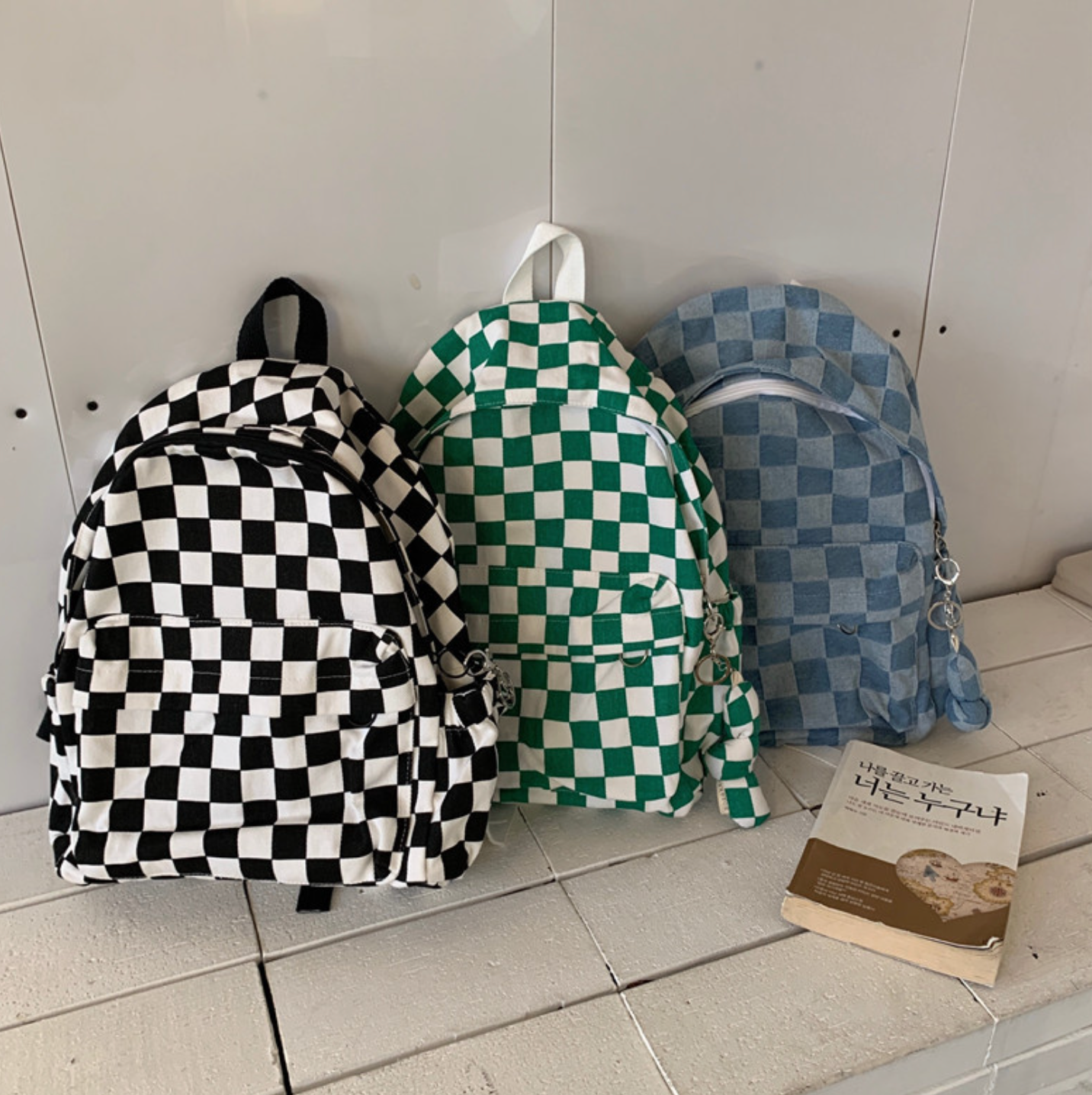 Checkered Backpacks