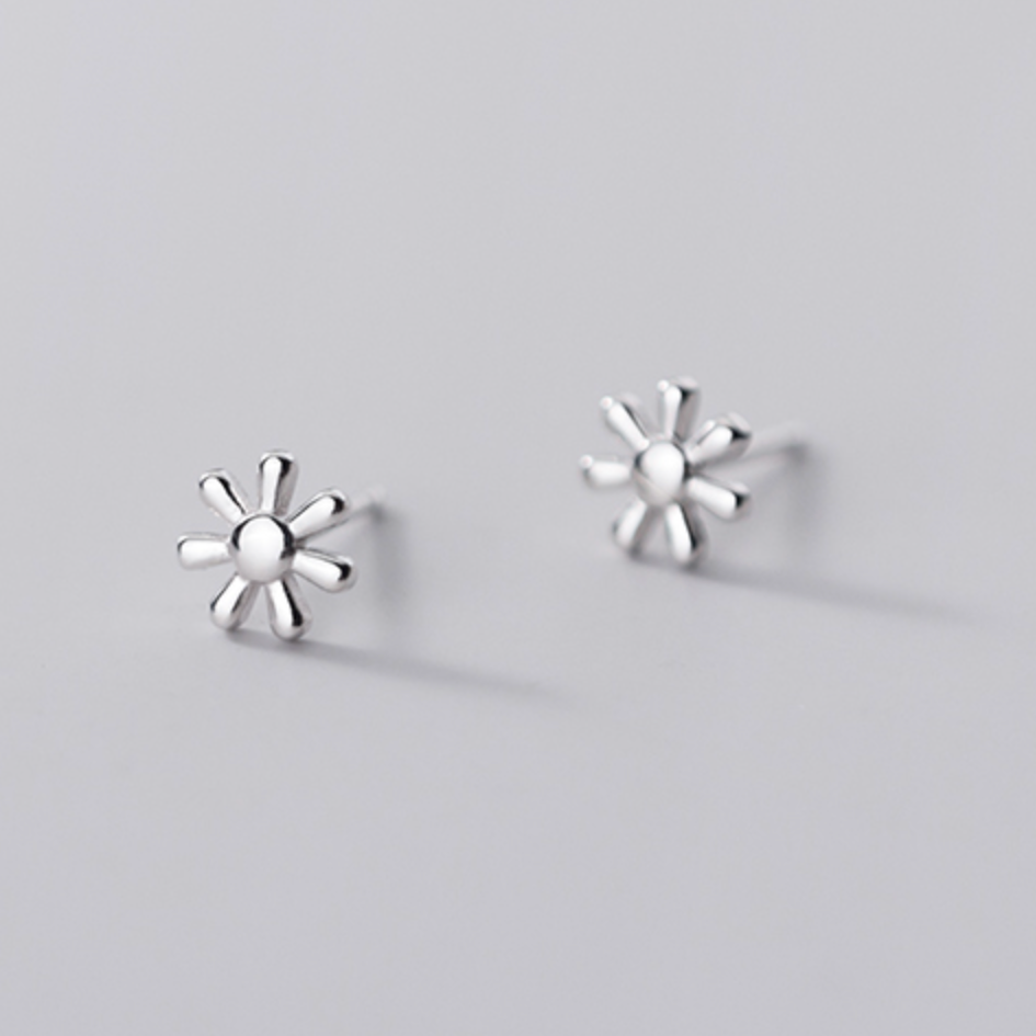 Sterling Silver Small Flower Studs