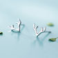Minimalist Antler Stud Earrings