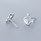 Sterling Silver Pig Face Studs