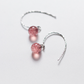 Strawberry Ice Crystal Earrings