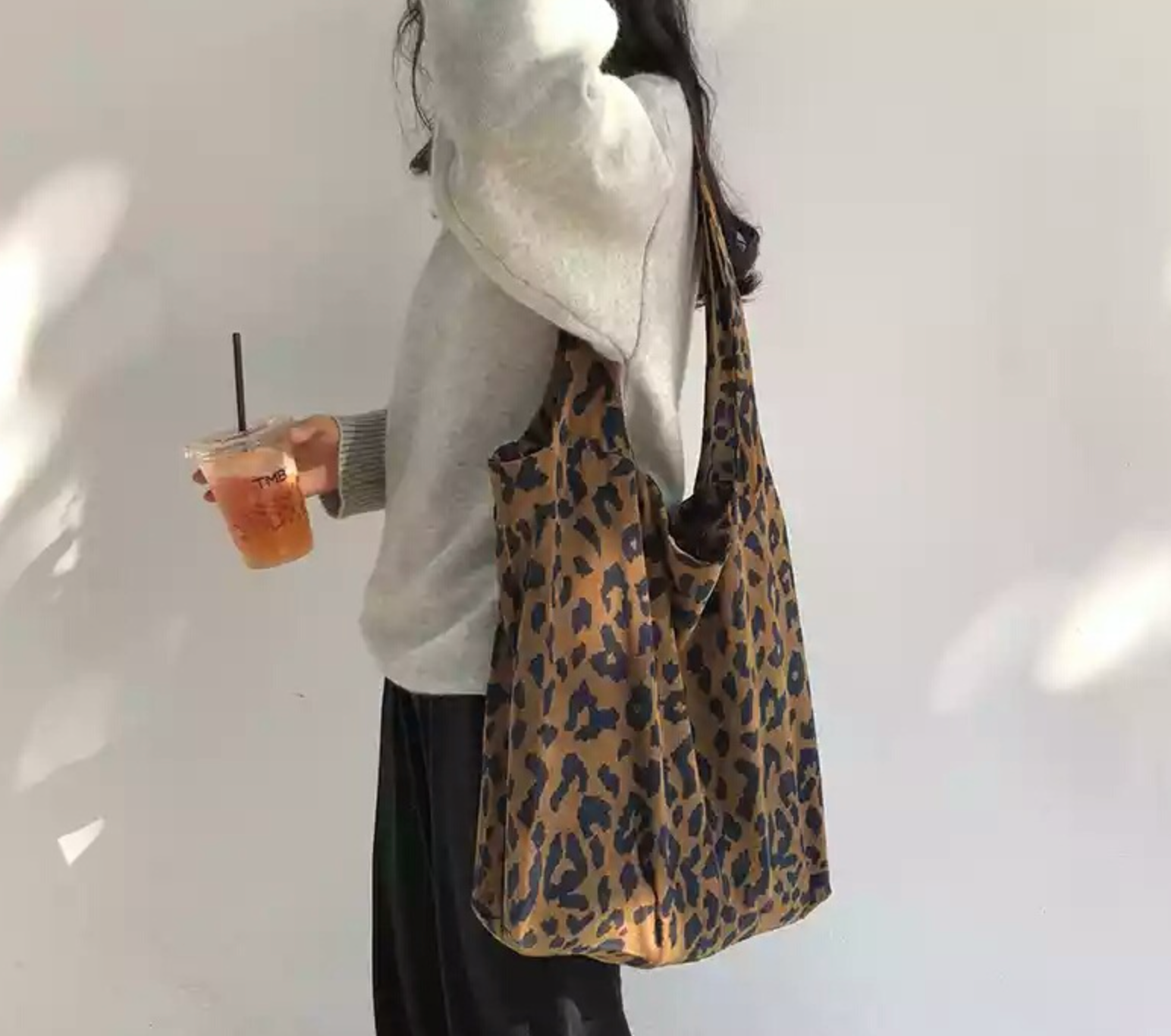 Leopard discount tote bag