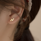 Tiny Crystal Bow Stud Earrings