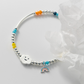 Colourful Beaded Charm Bracelet