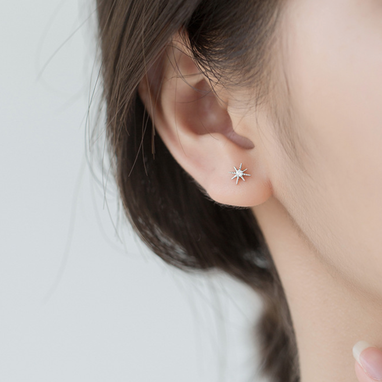 Crystal Star Stud Earrings