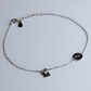 M Initial Anklet