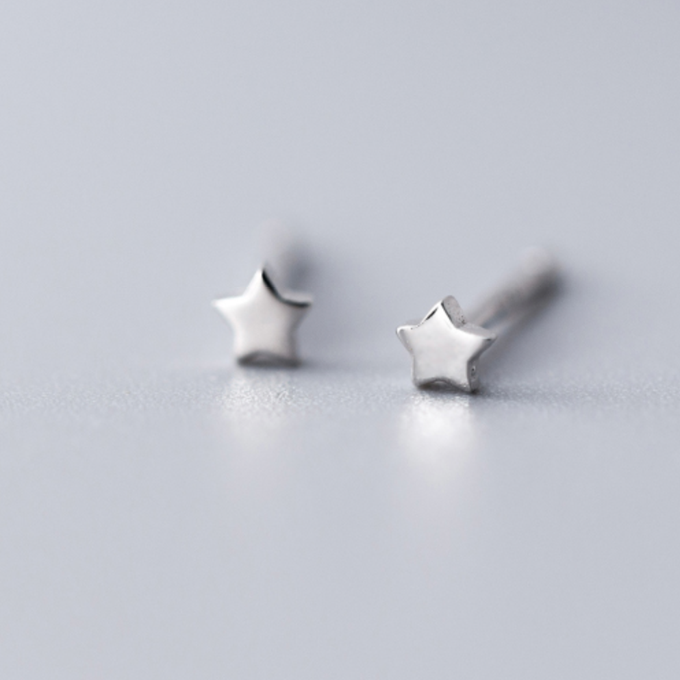 Tiny Geometric Stud Earrings