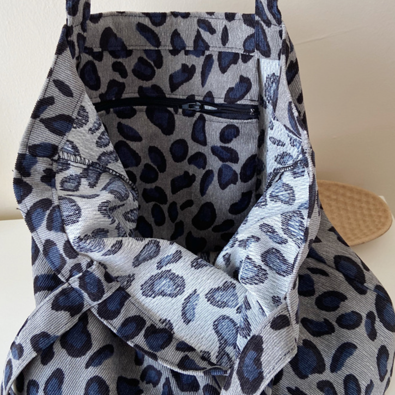 Leopard Thin Corduroy Bag