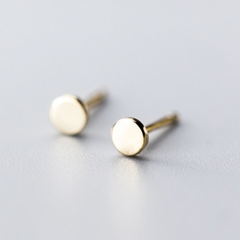 Tiny Geometric Stud Earrings