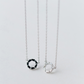 Crystal Circle Pendant Necklace