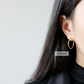 Gold Sleeper Hoop Earrings