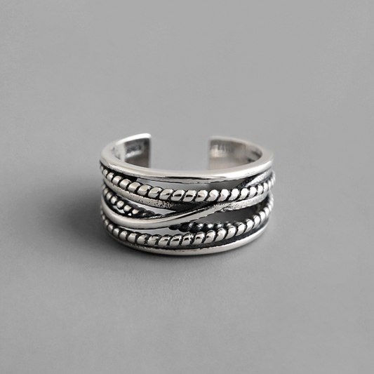 Layered Effect Adjustable Ring