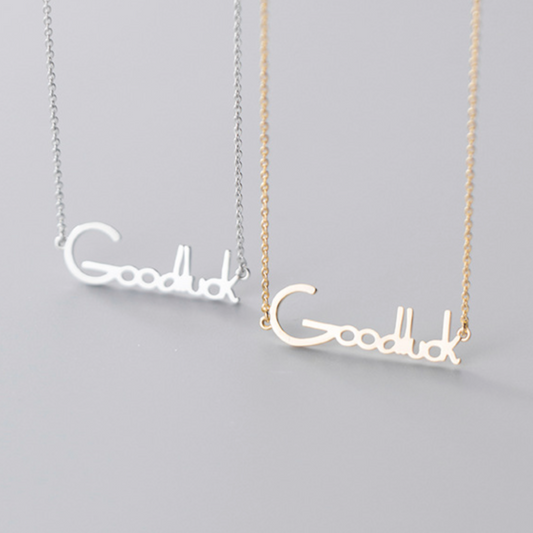 'Good Luck' Pendant Necklace