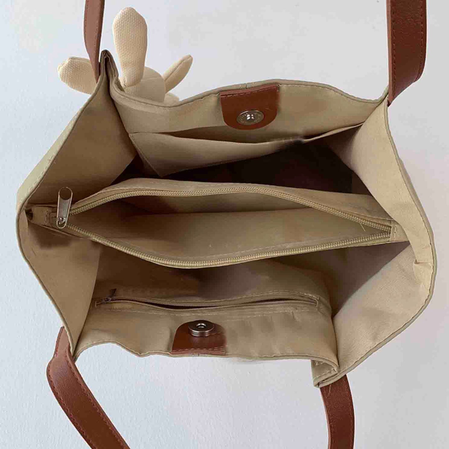 Wide Waterproof Nylon Shoulder Bag
