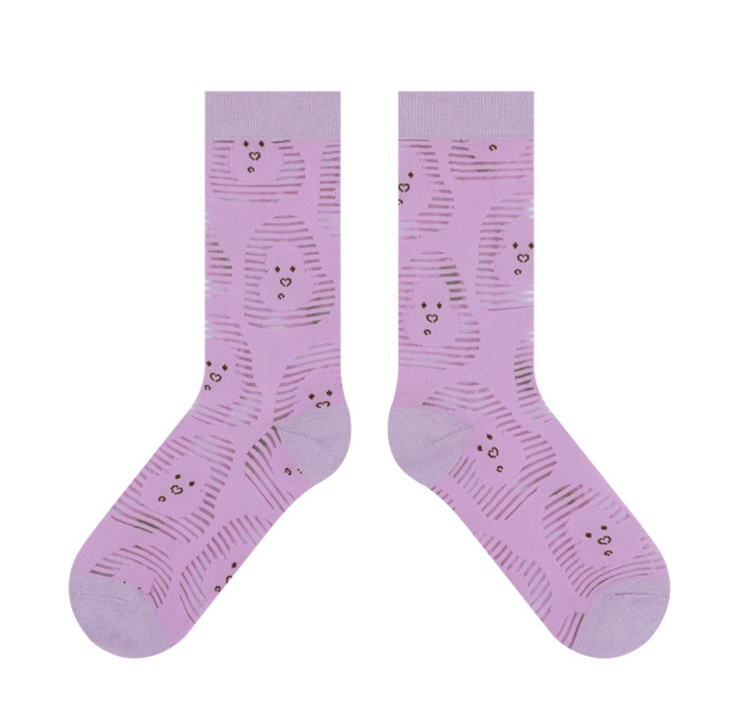 Cute Pink and Blue Sheer Socks